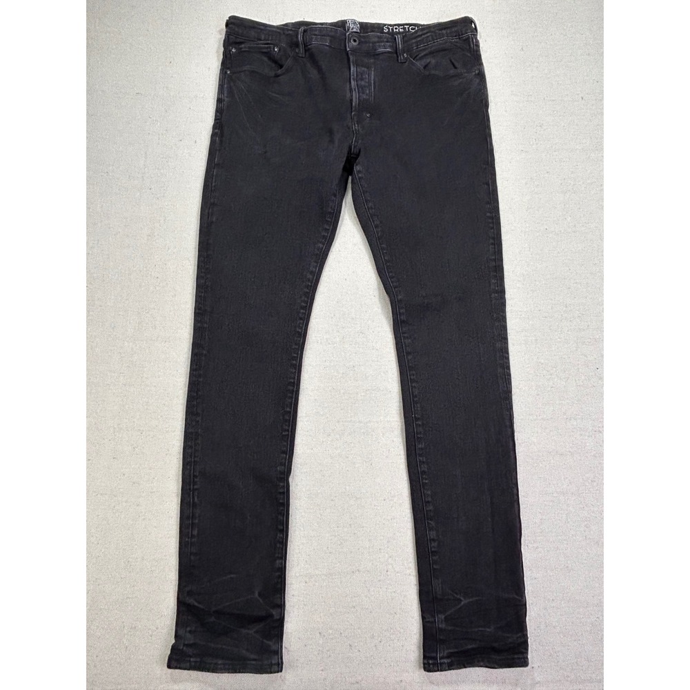 PRPS Cayenne Super Skinny Fit Jeans Mens 38 Black Stretch Button Fly Denim